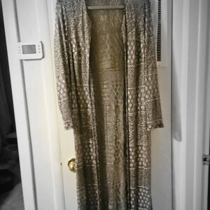 Onyx Nite Shimmering Silver Lace Overlay